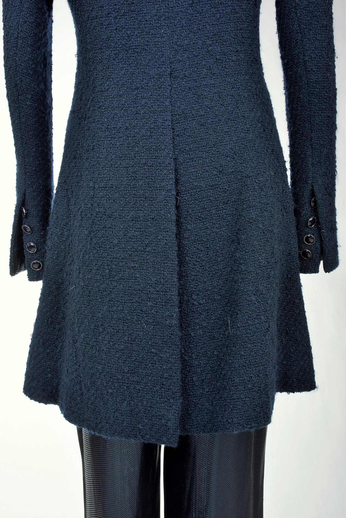 A Chanel Haute Couture Evening Lamé Pyjamas and Woollen Coat Circa Numbered 1980 12