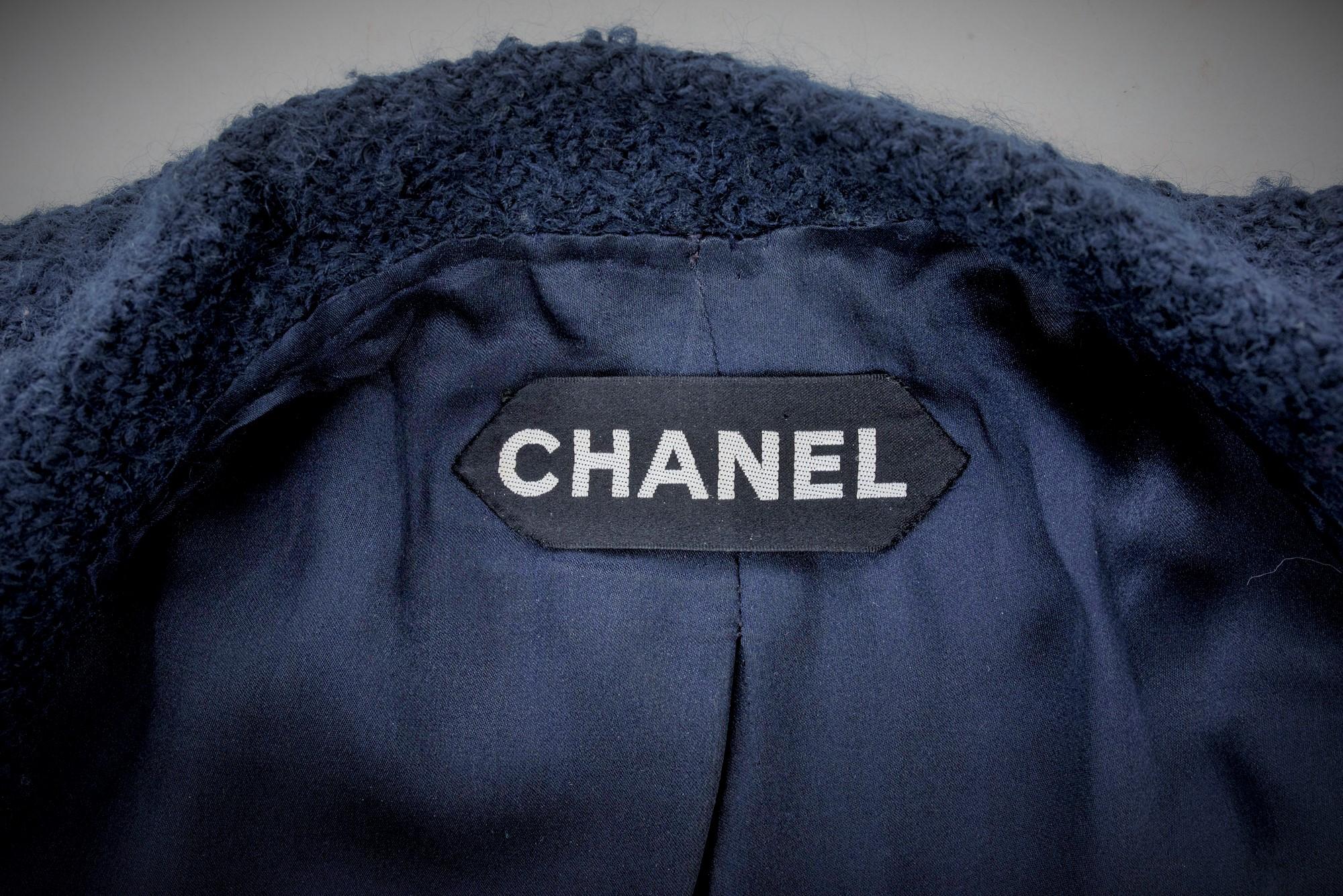 Purple A Chanel Haute Couture Evening Lamé Pyjamas and Woollen Coat Circa Numbered 1980