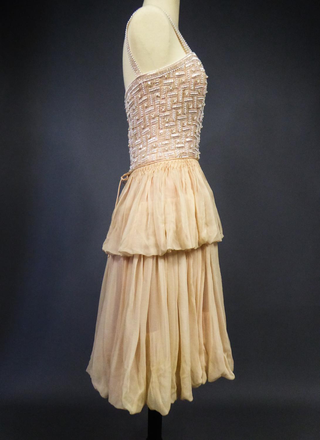 A Chanel/Karl Lagerfeld Couture Dress in Silk Crepe Number 51433 Circa 2005 6