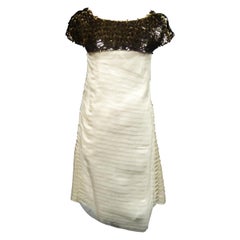 A Chanel / Karl Lagerfeld Sequins & Silk Gauze Cocktail Dress Circa 2010