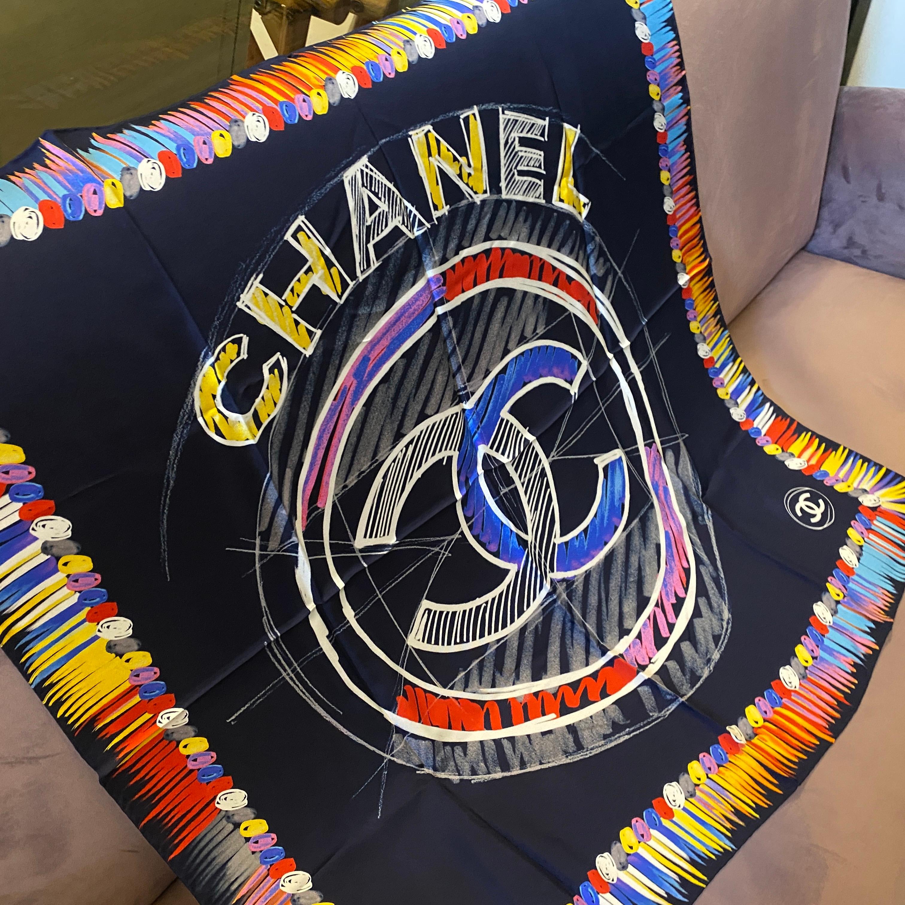 A Chanel Vintage Silk Foulard 1