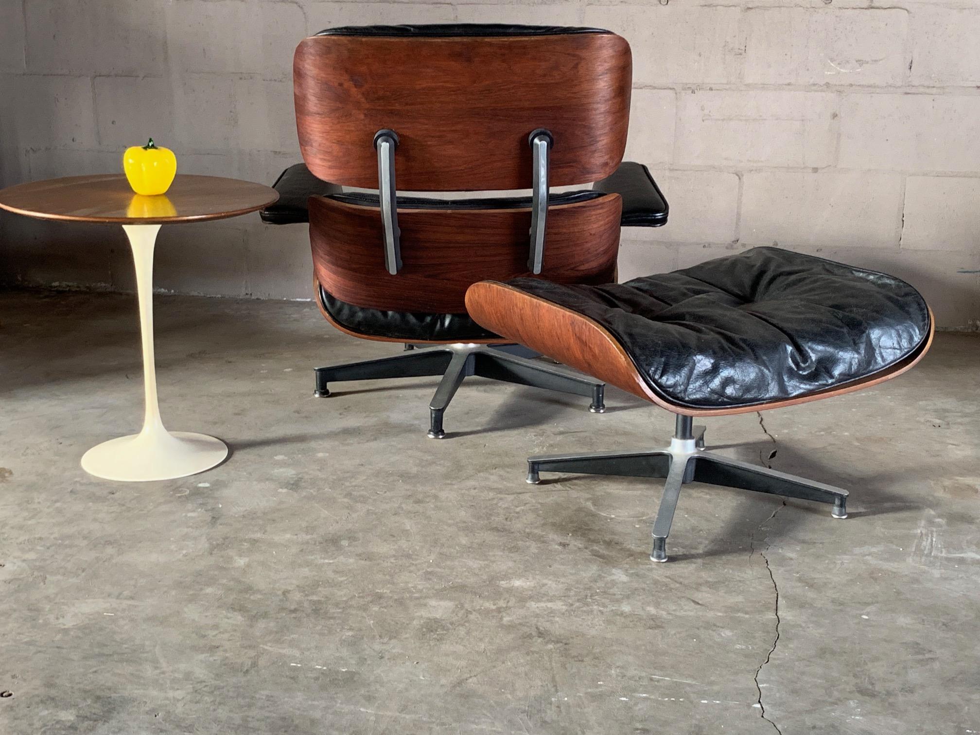 Charles Eames Herman Miller Lounge Chair and Ottoman 1956 3