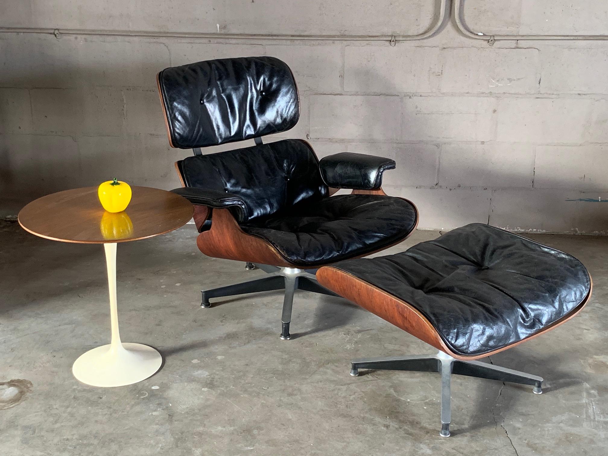 Charles Eames Herman Miller Lounge Chair and Ottoman 1956 4