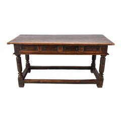 A Charles II Period Oak Side Table