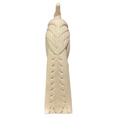 Charles Lemanceau Art Deco Glazed Ceramic Cubist Peacock