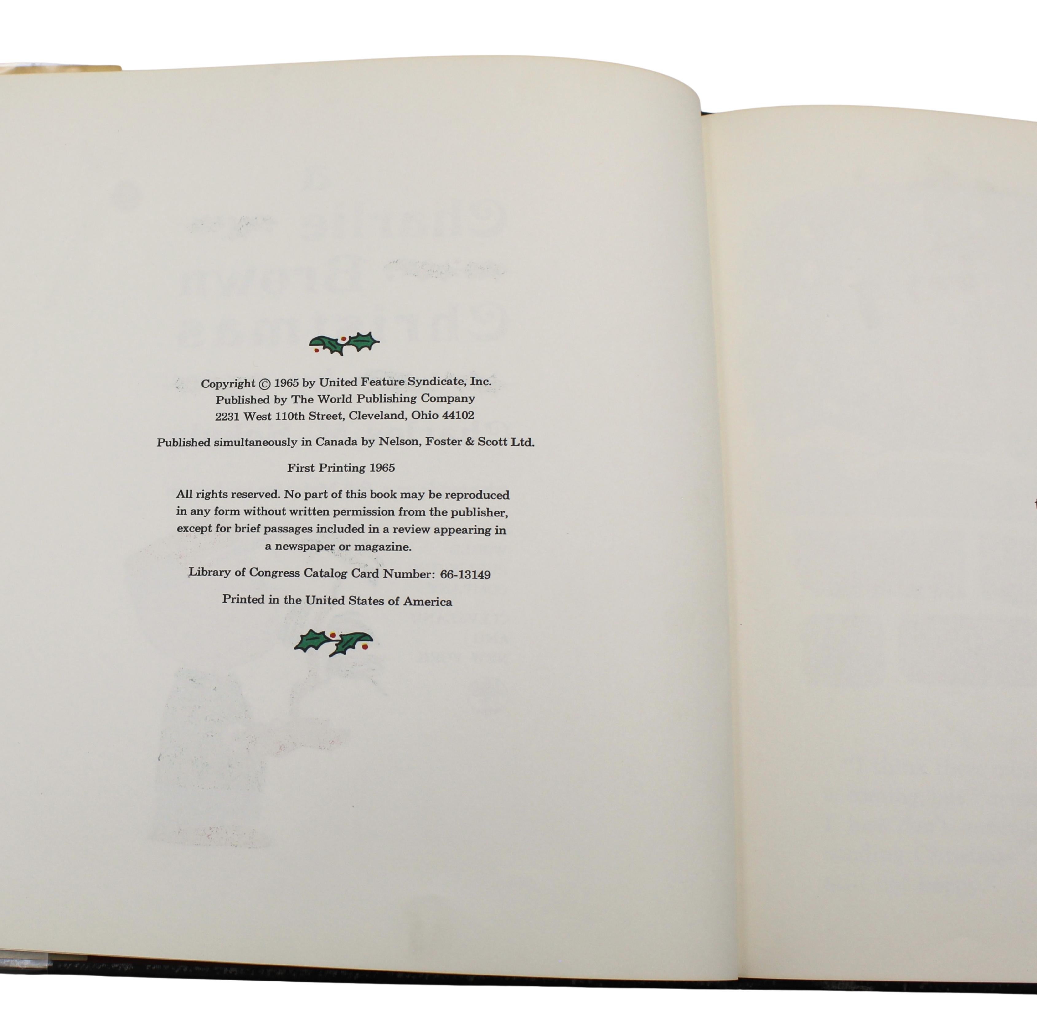 A Charlie Brown Christmas by Charles M. Schulz, First Edition, 1965 Bon état - En vente à Colorado Springs, CO
