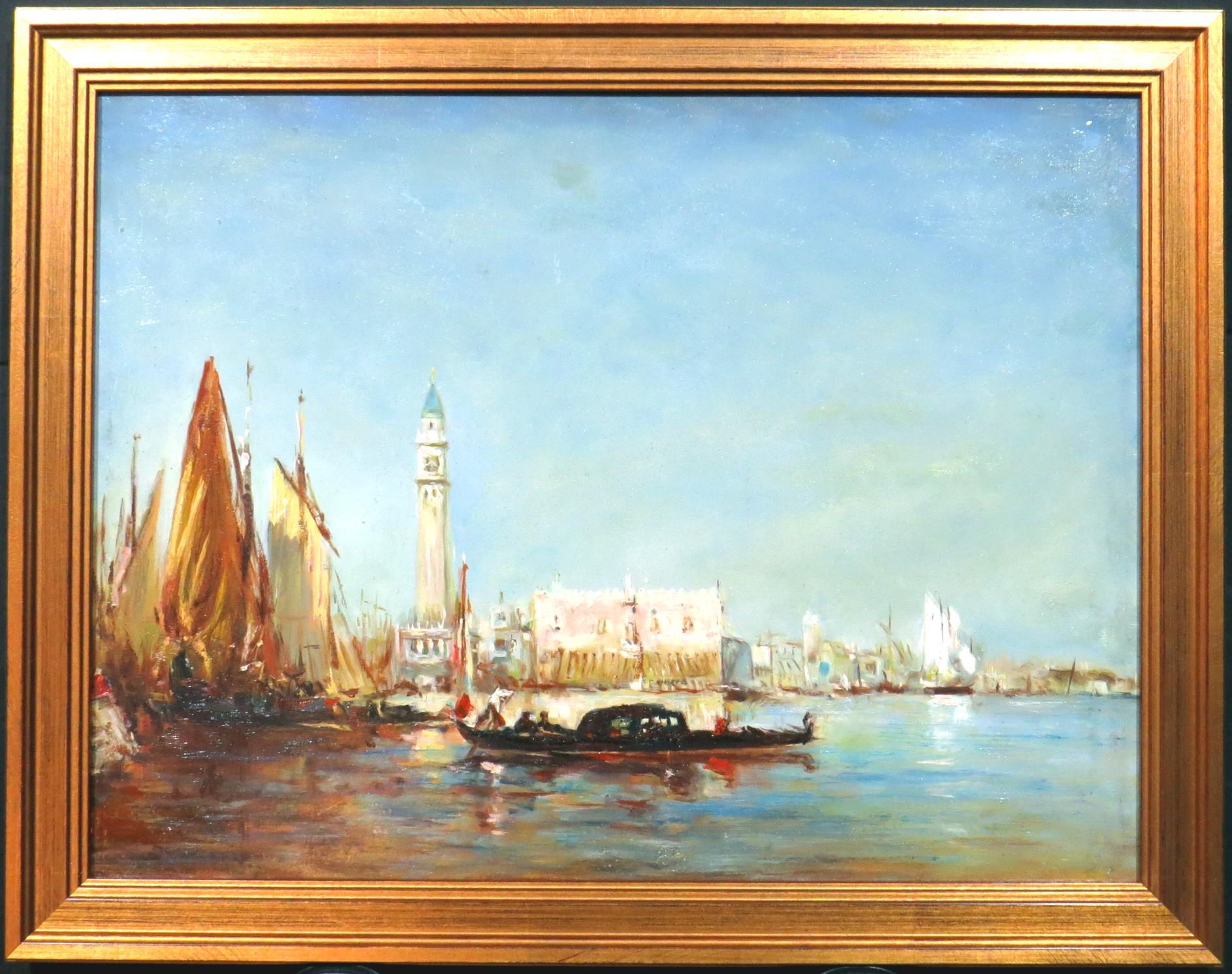 'El Campanile y el Puente de los Suspiros' Vista del Canal de Venecia, mediados del siglo XX Otro en venta