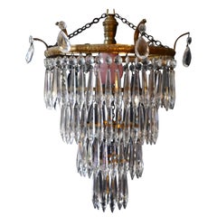 Charming Art Deco 4-Tier Waterfall Pendant Chandelier