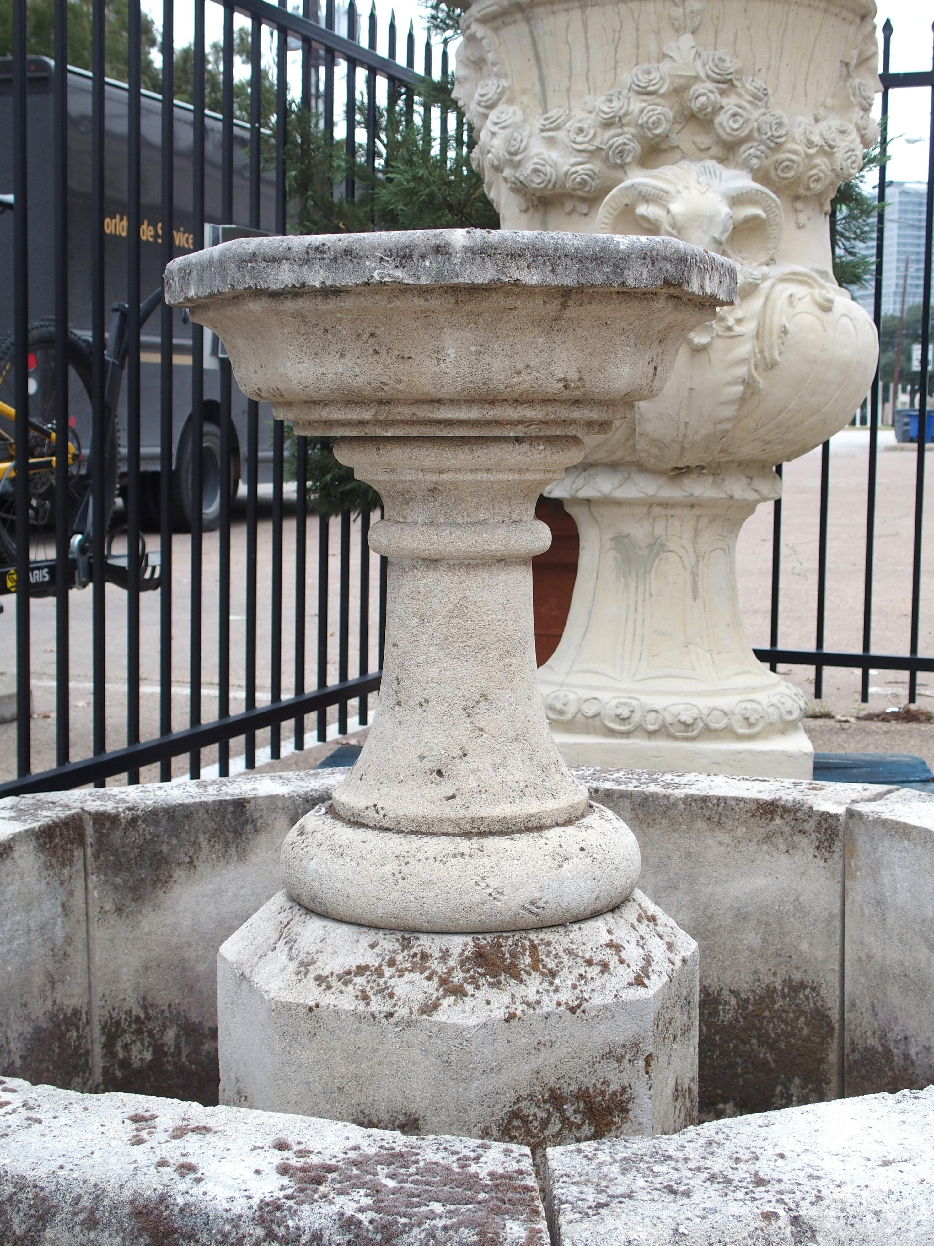 A Charming Carved Limestone Center Fountain from St-Rémy-de-Provence, France 5
