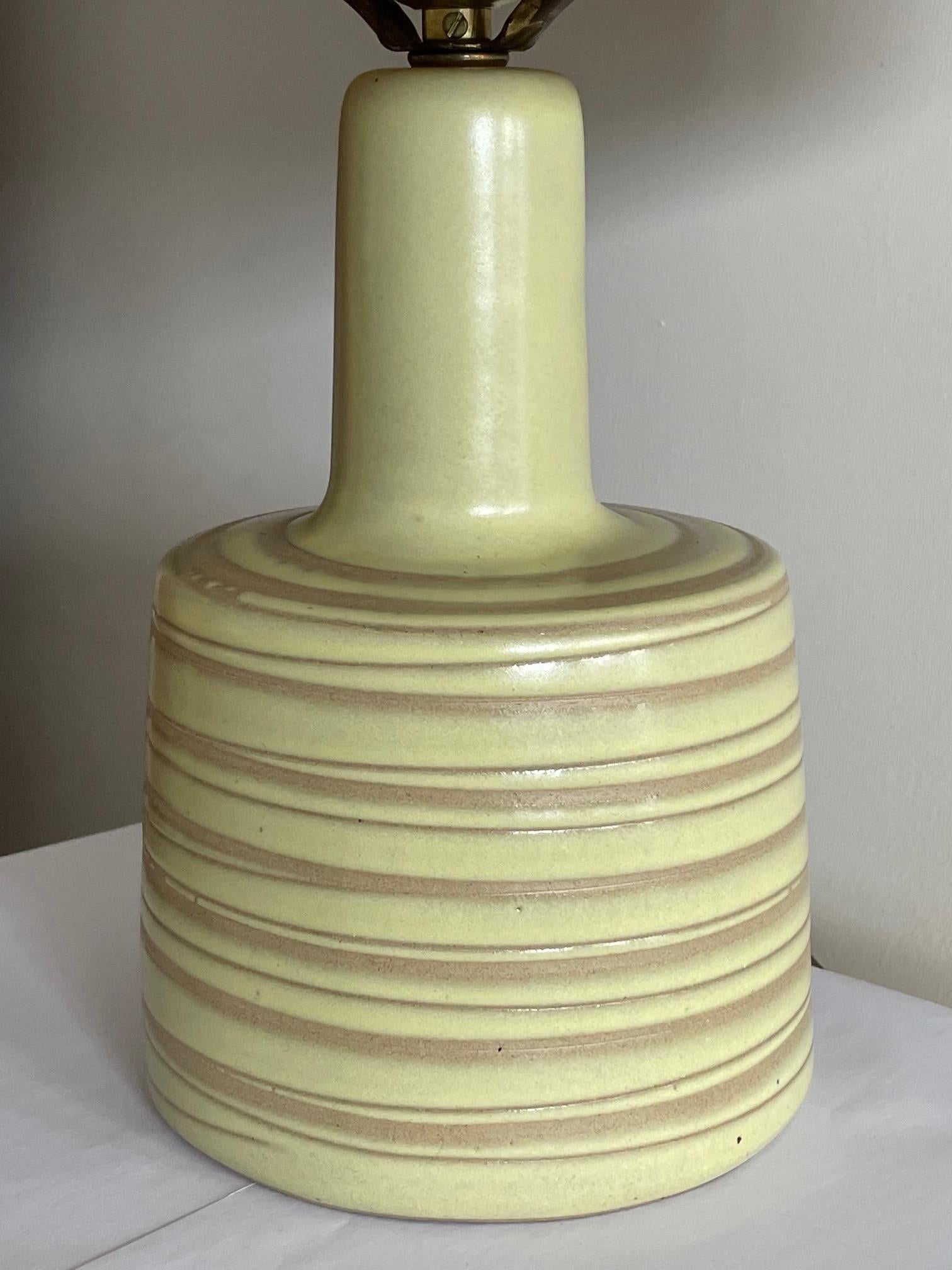 North American Charming Ceramic Lamp by Martz For Sale