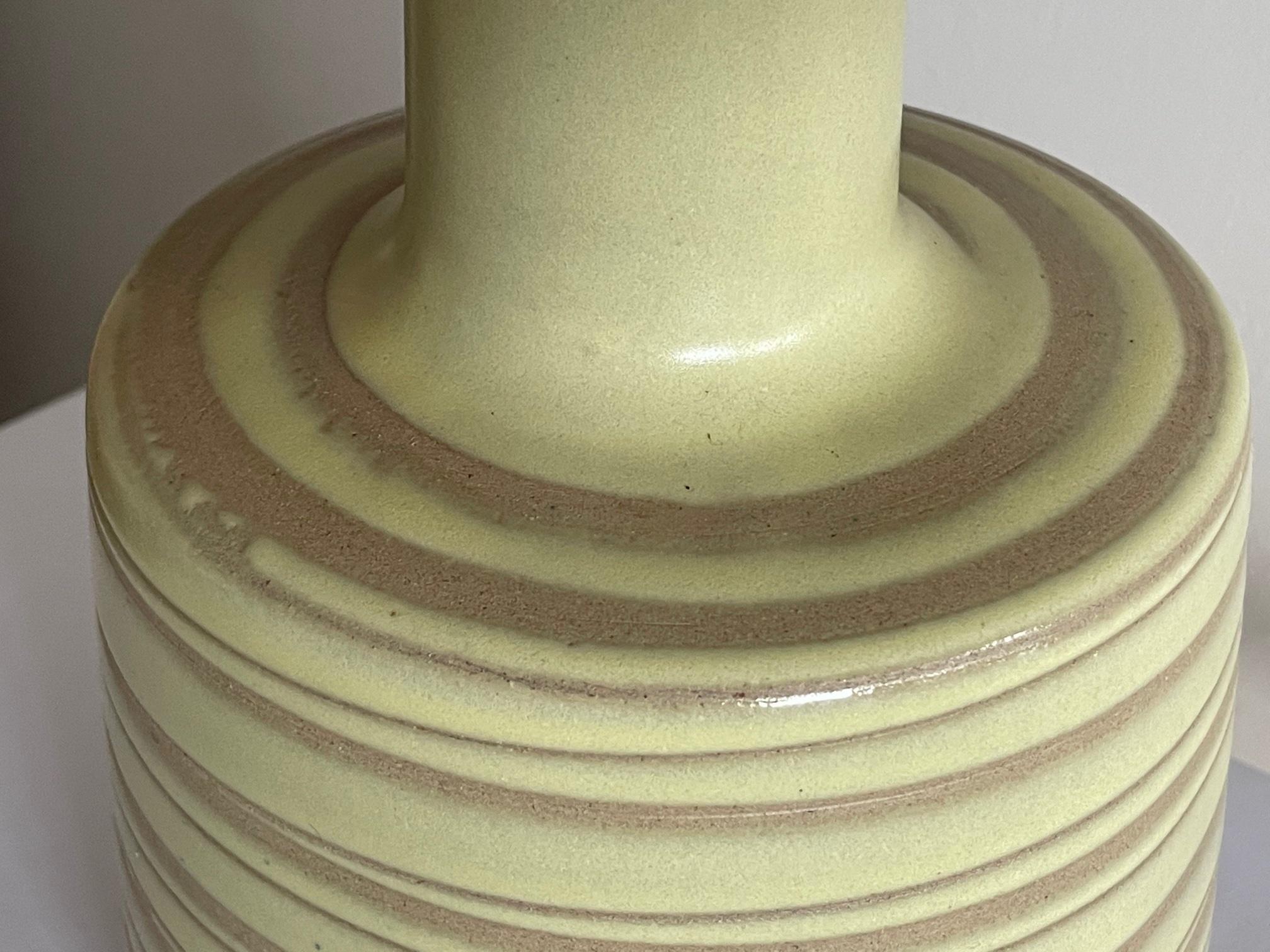 Charming Ceramic Lamp by Martz In Good Condition For Sale In St.Petersburg, FL