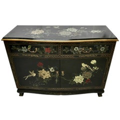 Charming Chinoiserie 2-Drawer Sideboard Cupboard