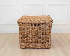 A charming English wicker basket dating to circa 1900