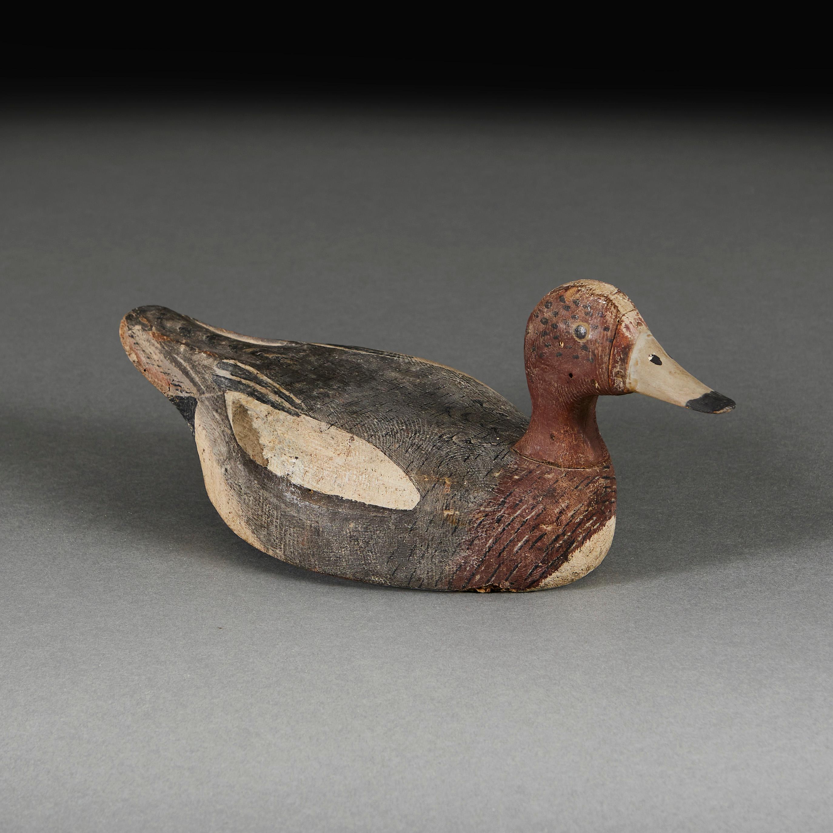 20th Century A Charming Folk Art Decoy Duck For Sale