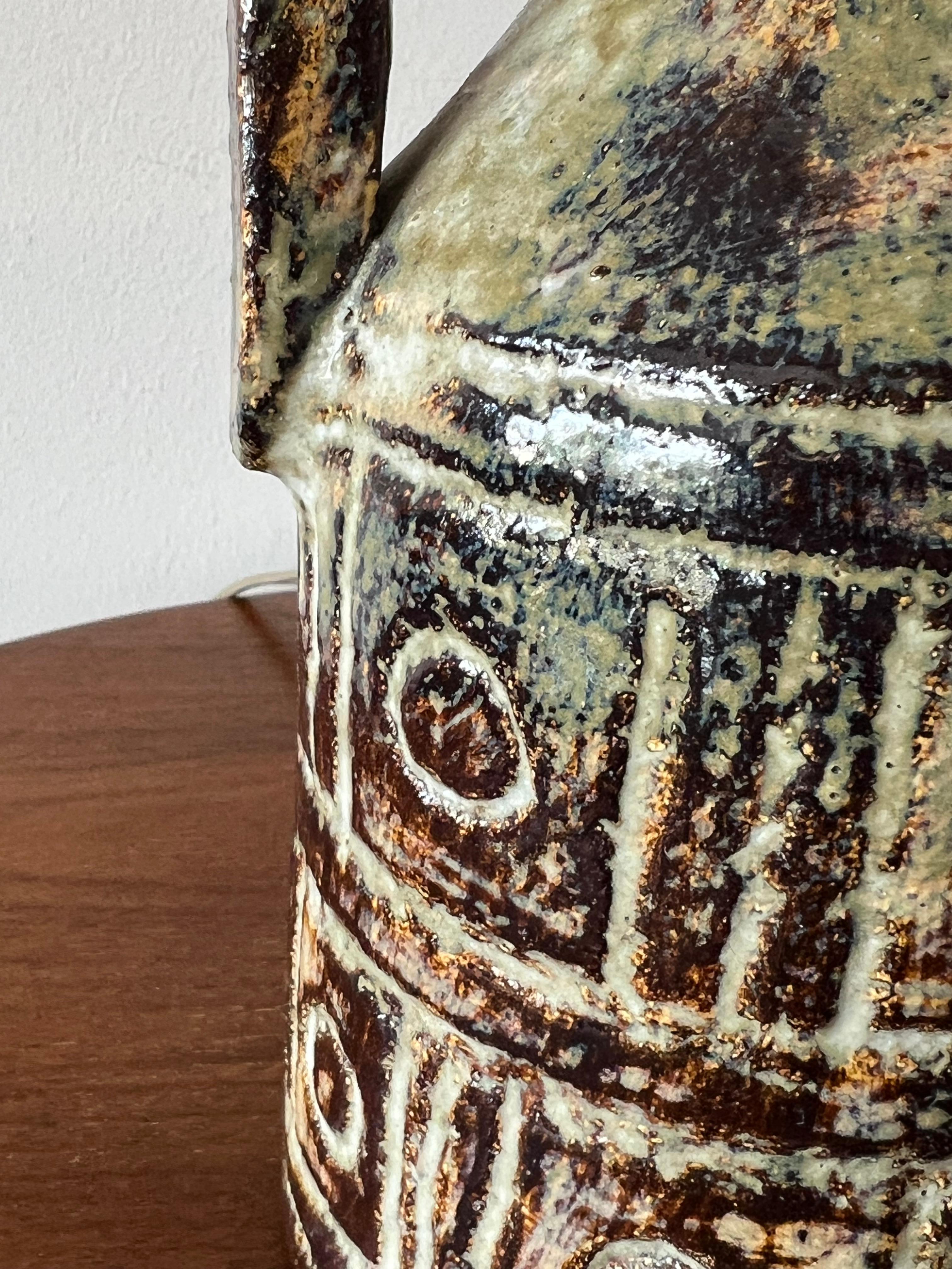 Encantadora lámpara francesa de Olivier Pettit Vallauris Francia Años 60 Francés en venta