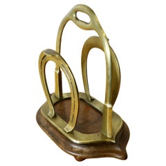 A Charming Horse Shoe and Stirrup Stationary or Letter Rack  This is a very attr
