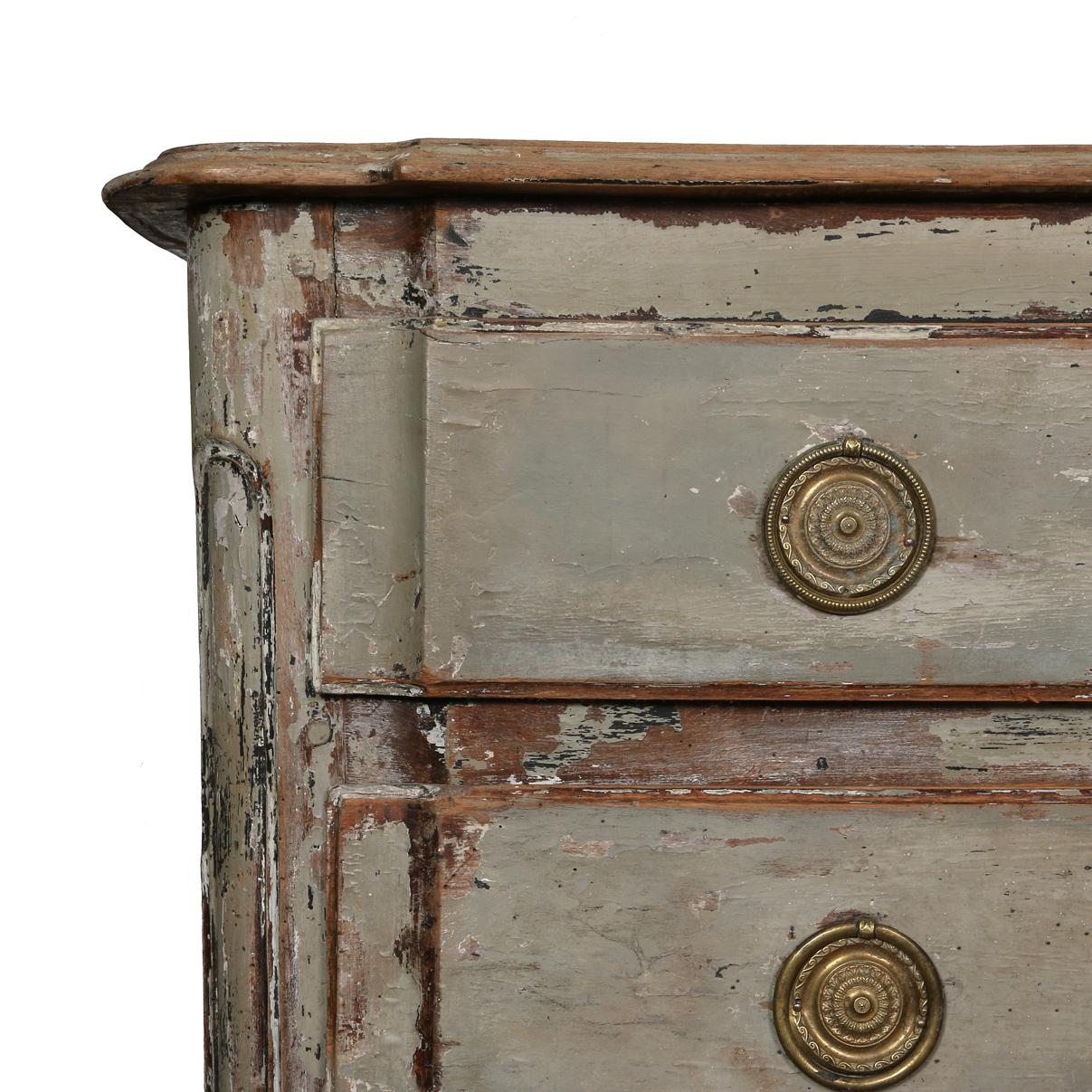 French A Charming Painted Louis XV Style Provencal Chest For Sale