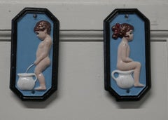 Charming Pair of Male and Female Toilet Signs