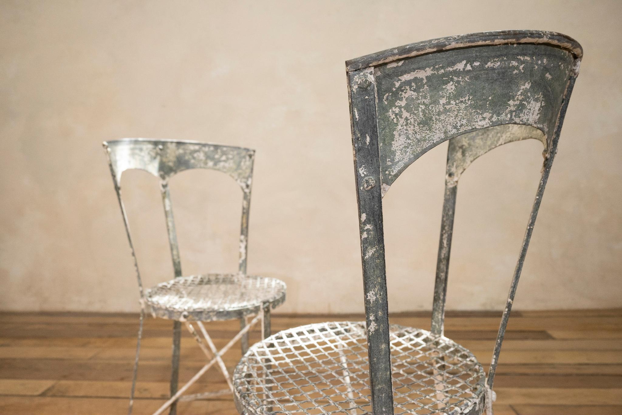 french metal garden chairs