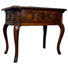 Charming Small 19th Century French Walnut Side Table