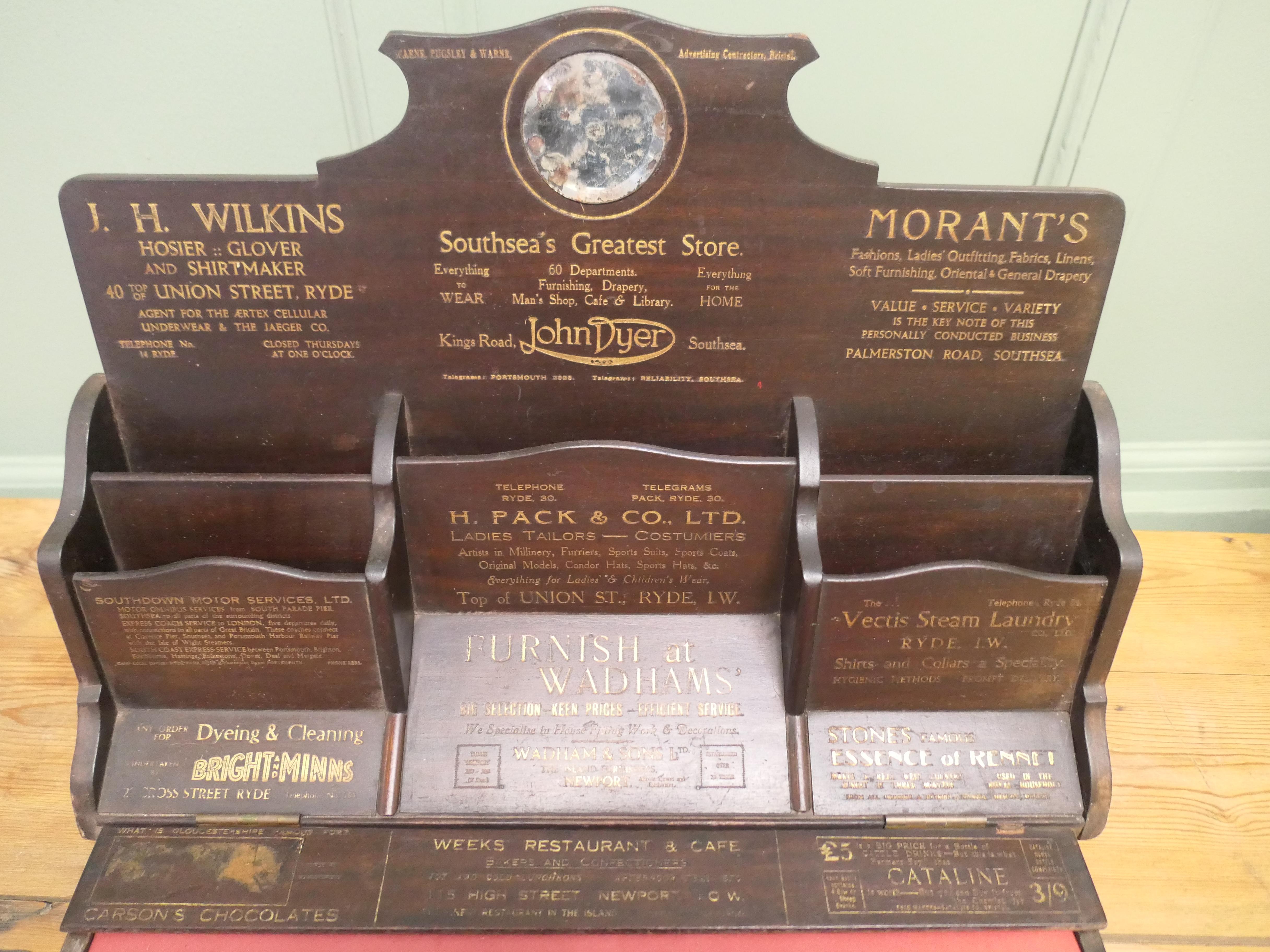 Late Victorian A Charming Victorian Postcard or Stationary Stand, South Coast This is a very a For Sale