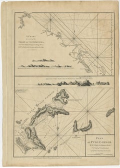 « Carte de la côte de Cochinchina » et « Plan of Pulo Condor », Vietnam, 1778