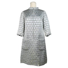Retro A Chasuble Silvered mini-dress by Marc Vaughan Coutur in silver lurex Circa 1968