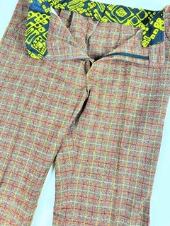 A checked wool tweed trousers - France Circa 1972