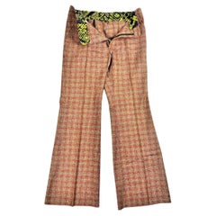 A checked wool tweed trousers - France Circa 1972 A checked wool tweed trousers - France Circa 1972