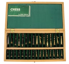 A Chess Set by Hans Teppich, Israel Circa 1950