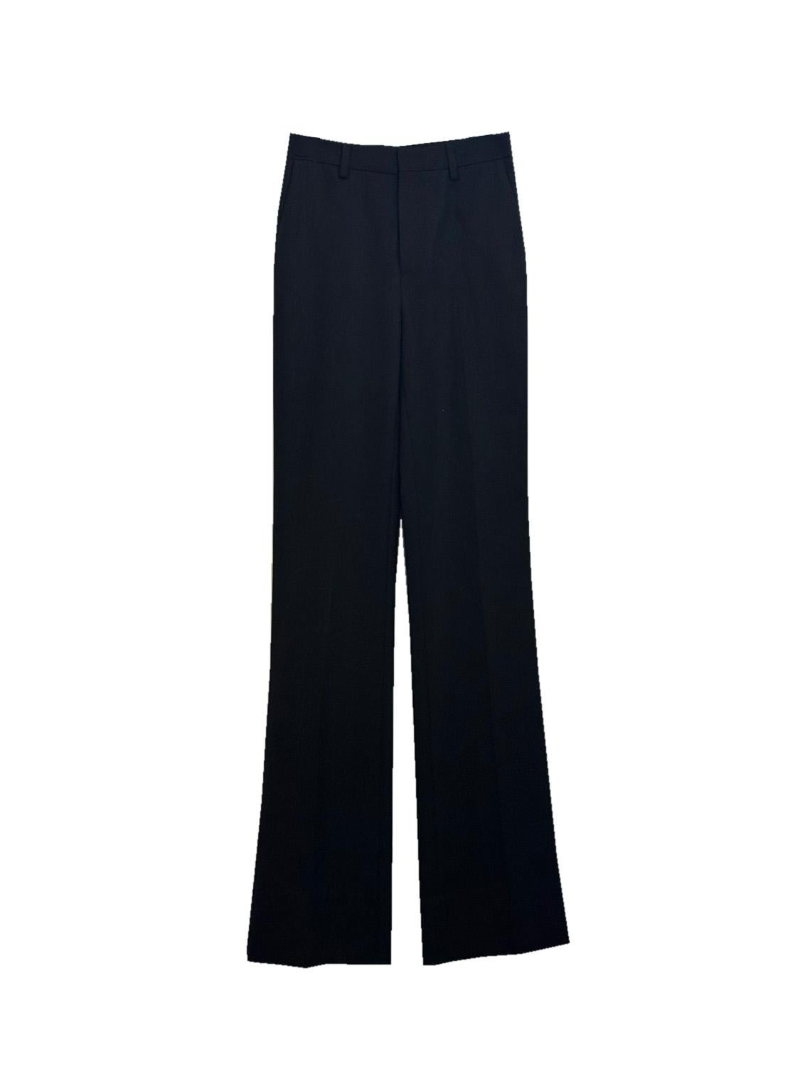 Un pantalón negro chic de Saint Laurent Paris Negro en venta