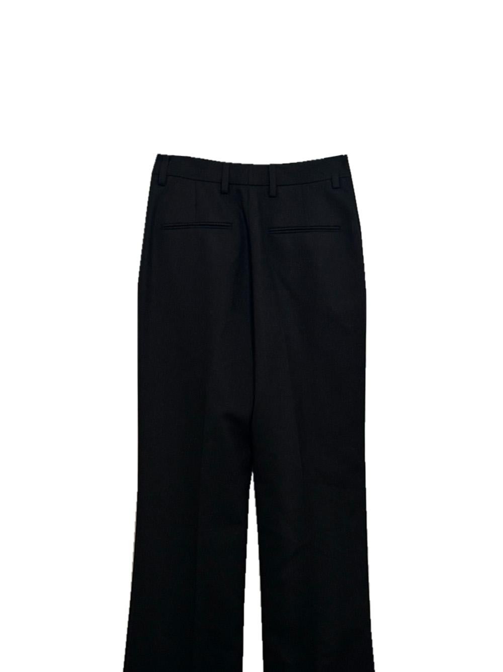 Un pantalón negro chic de Saint Laurent Paris en venta 1