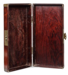 Chinese 17th/18th Century Huanghuali Document Box with Baitong Mounts