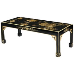 Chinese Black and Gilt Lacquer Low Table