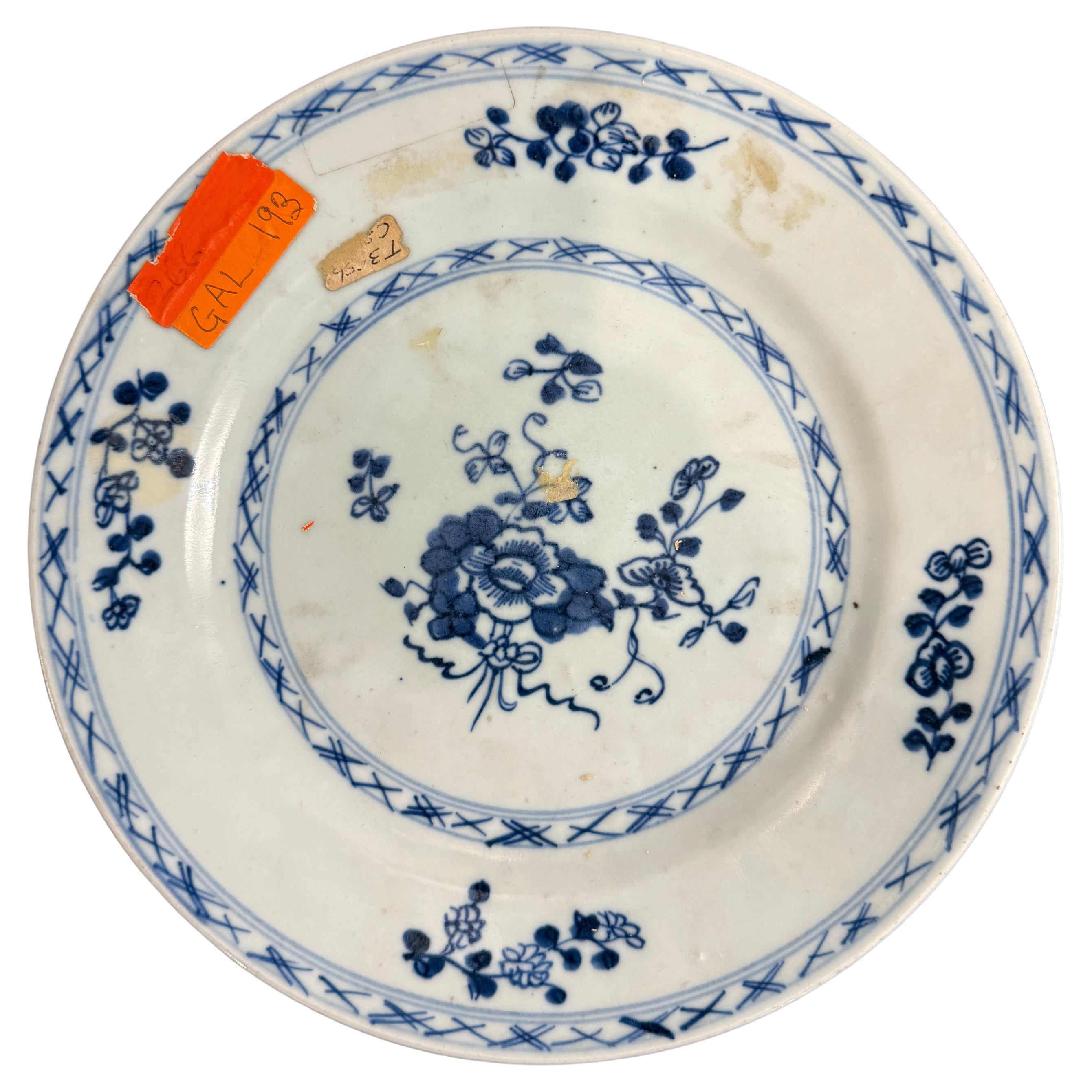 A Chinese Blue and White Plate, 19th Century