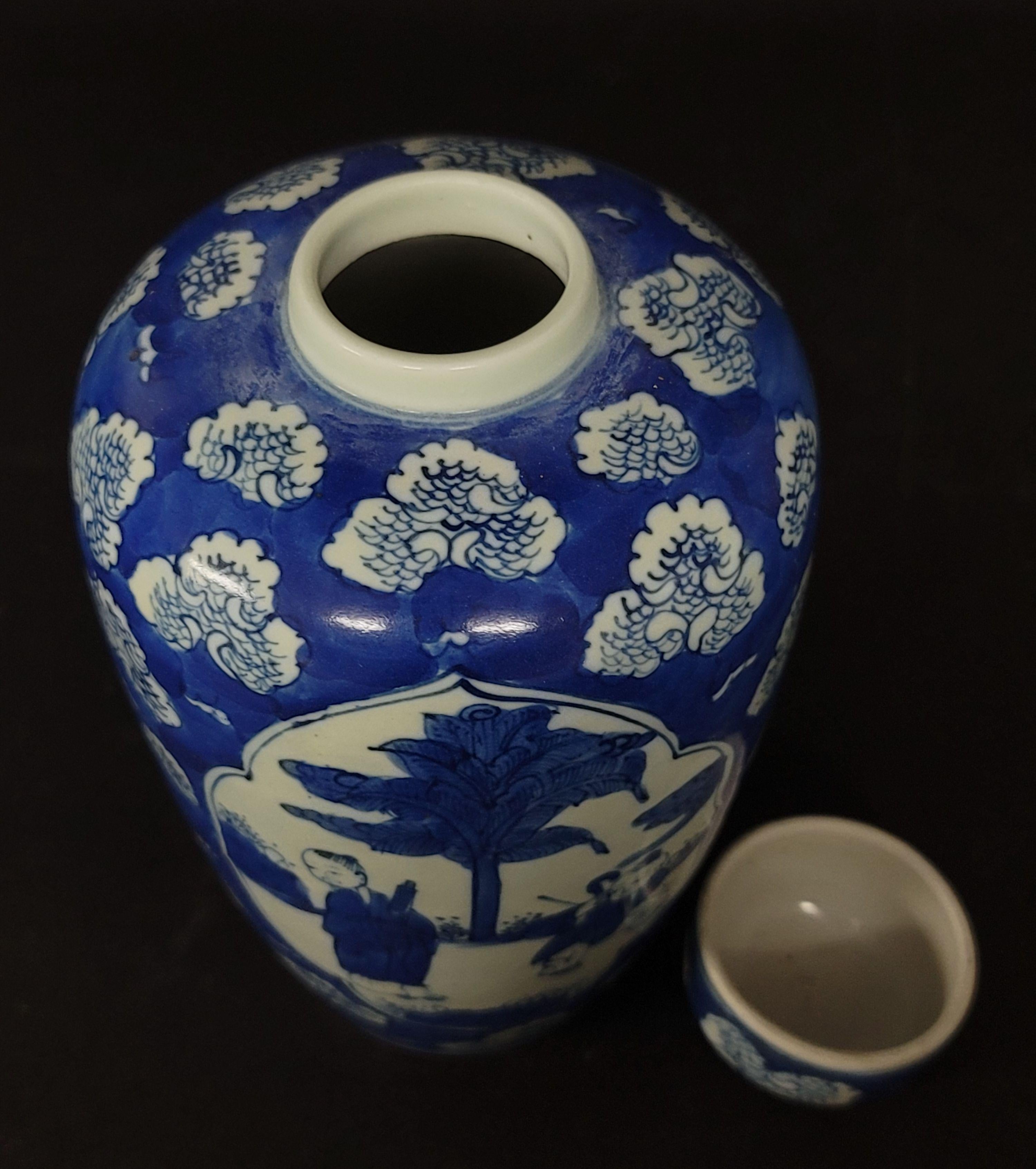 Chinese Blue-and-White Vase For Sale 1