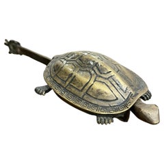 A Chinese Brass Lock in the Form of a Turtle, Early 20th Century