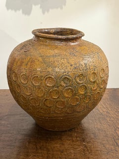 A Chinese Brown Glazed Martaban Storage Jar, Ming Dynasty, 17th Century
