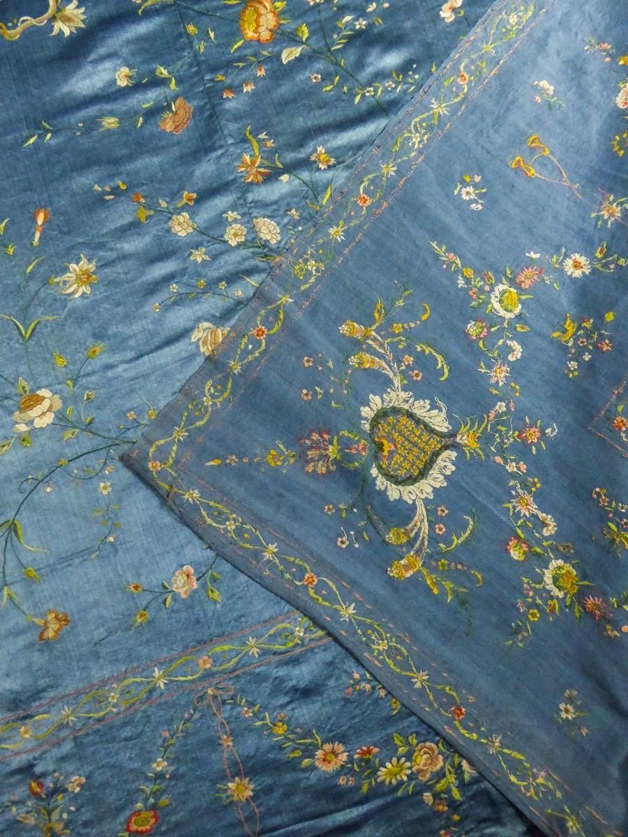 A Chinese/Canton Satin Embroidered Hanging From Indies Company Circa 1780 For Sale 4
