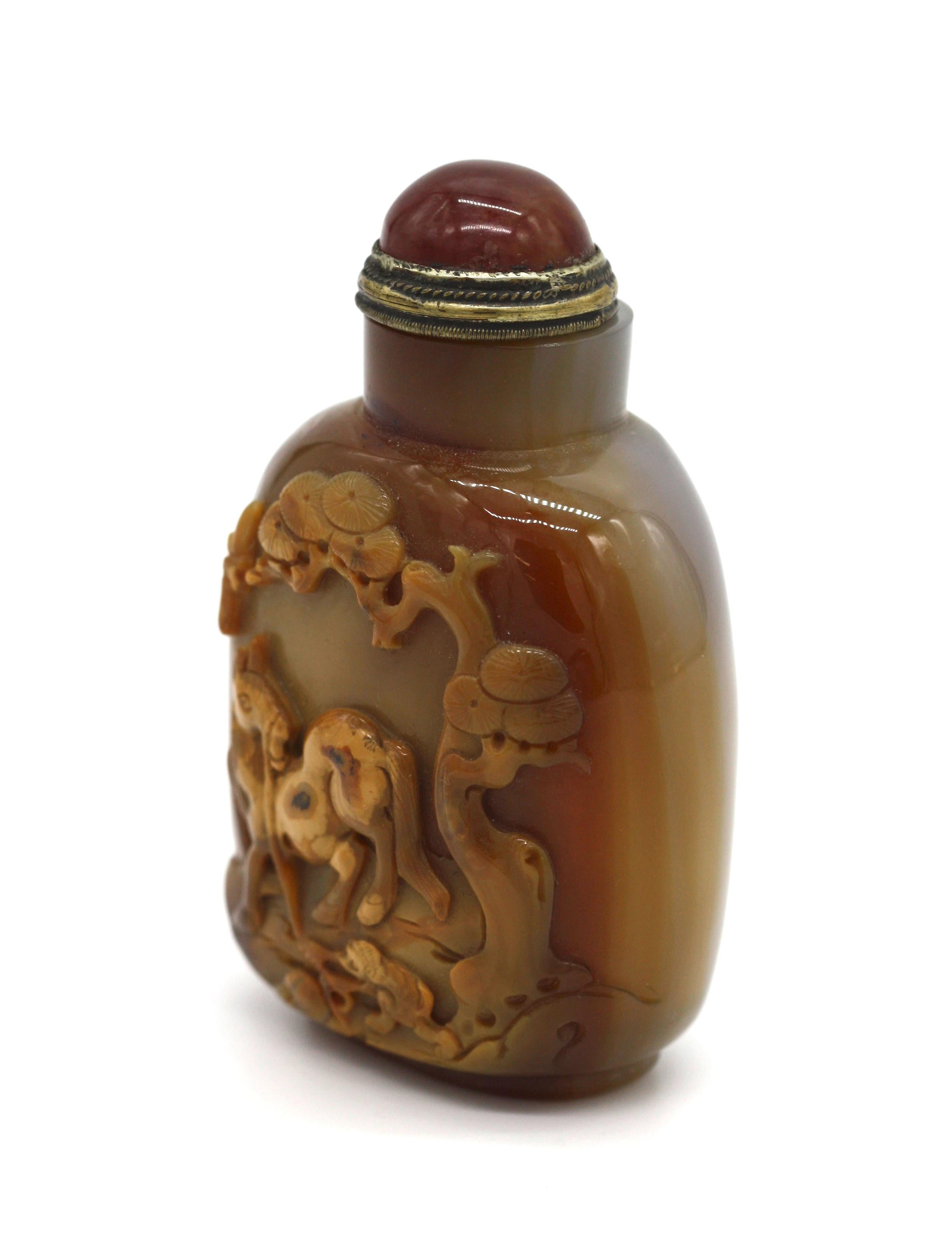 Asian Chinese Carved Agate 