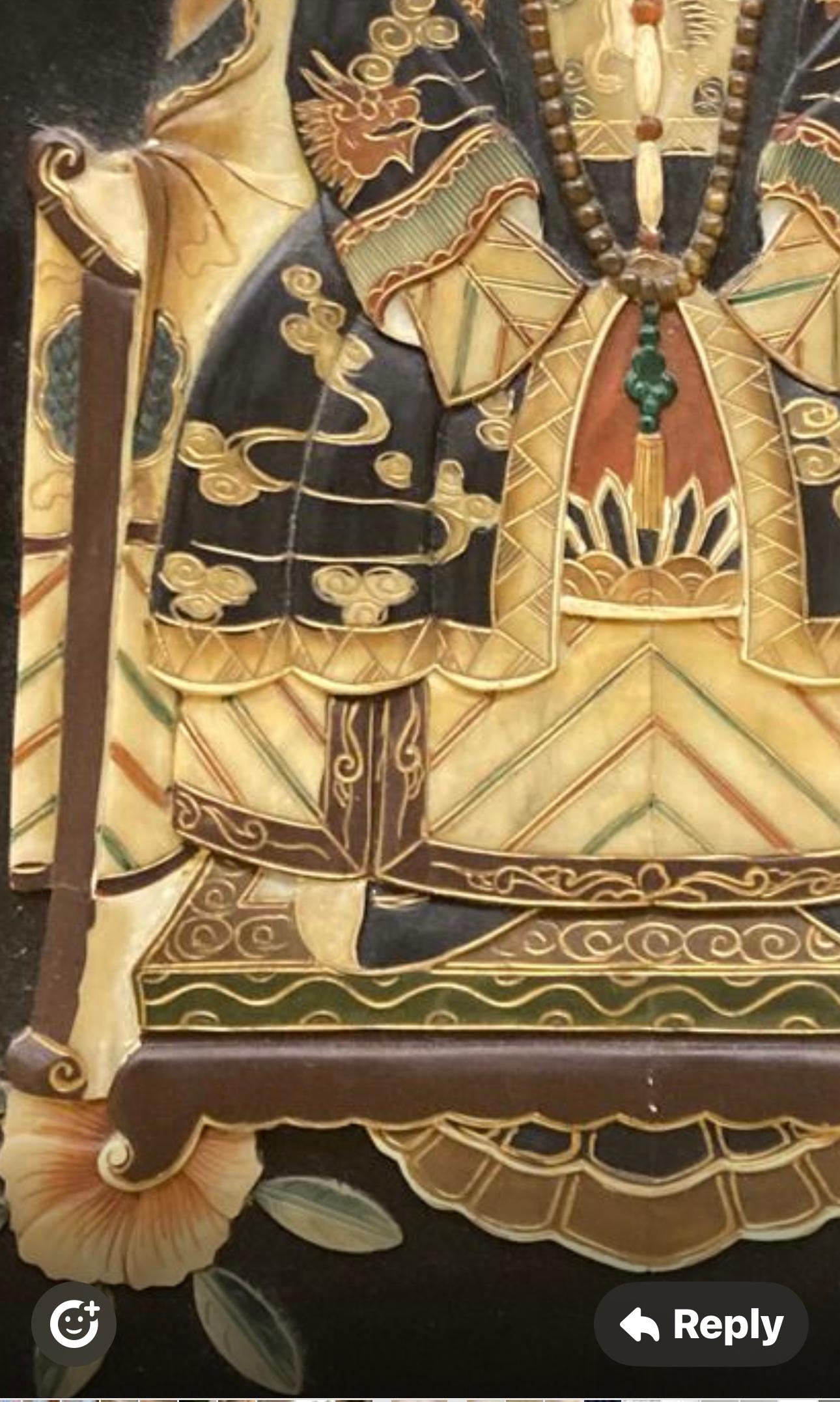 Portrait d'un empereur et d'empereurs en pierre dure sculptée chinoise en vente 4