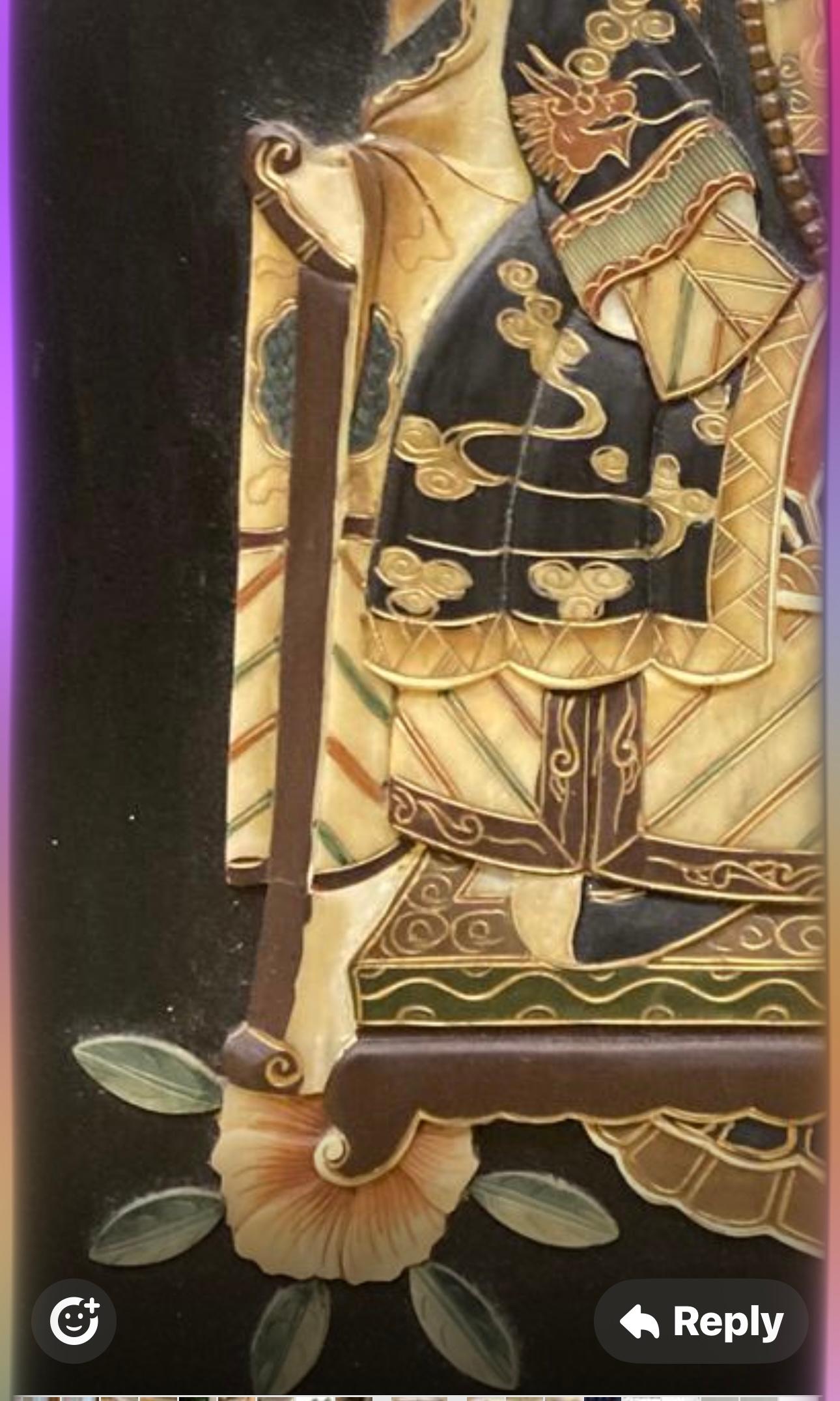 Portrait d'un empereur et d'empereurs en pierre dure sculptée chinoise en vente 1