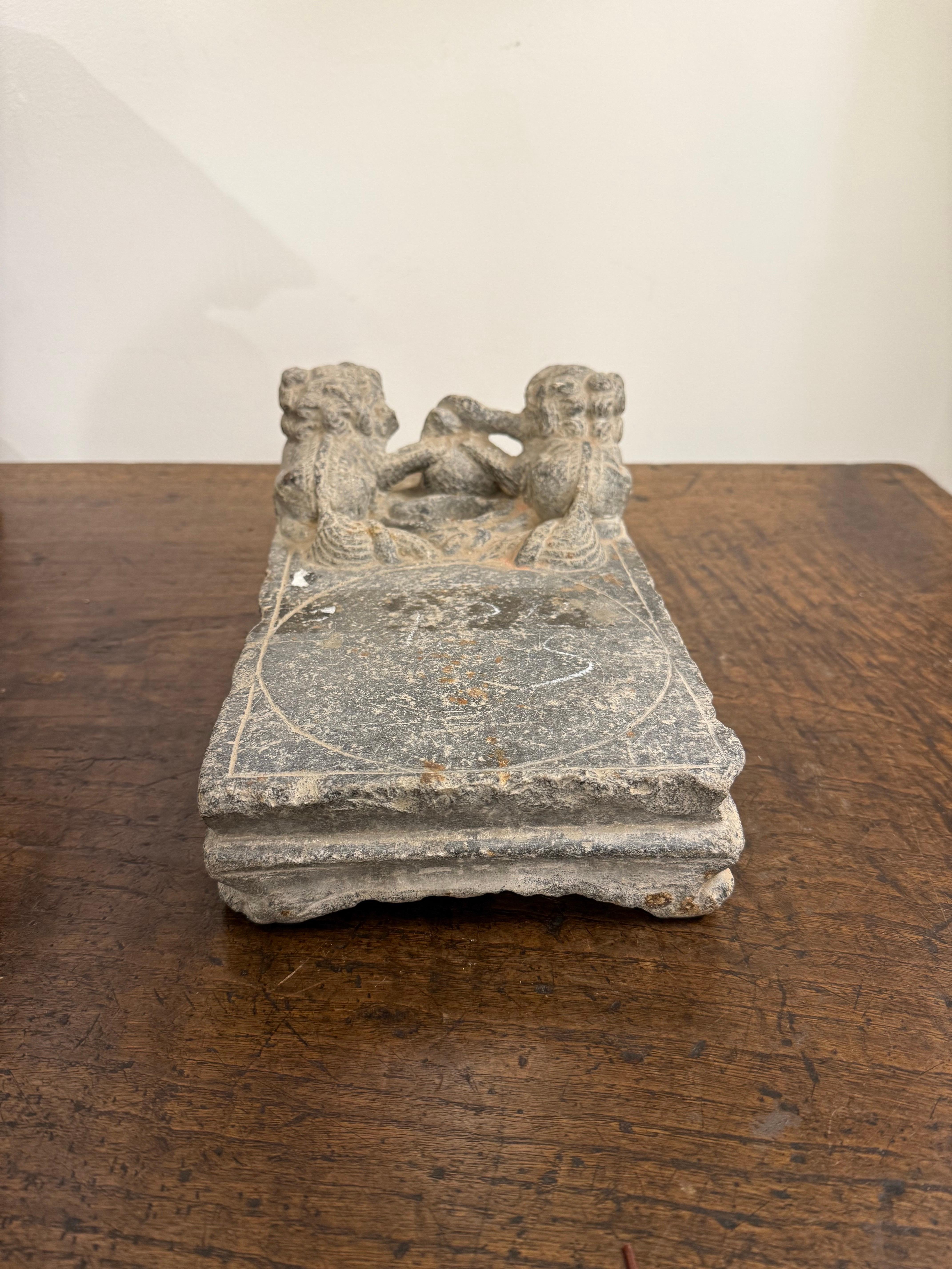 Qing Encre sculptée chinoise, 18e siècle en vente