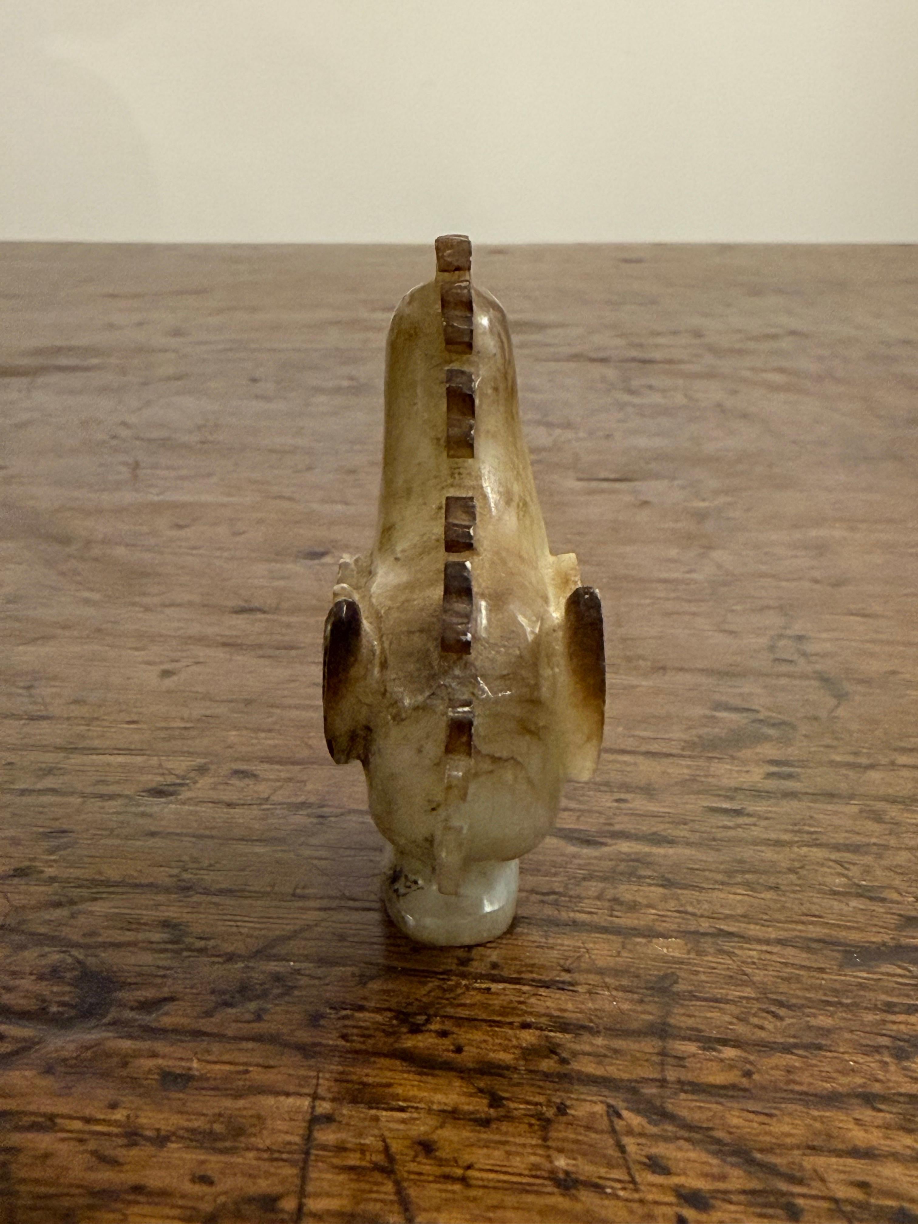 A Chinese Carved Soapstone Figure of A Rooster, Early 20th Century In condizioni buone in vendita a ARMADALE, VIC