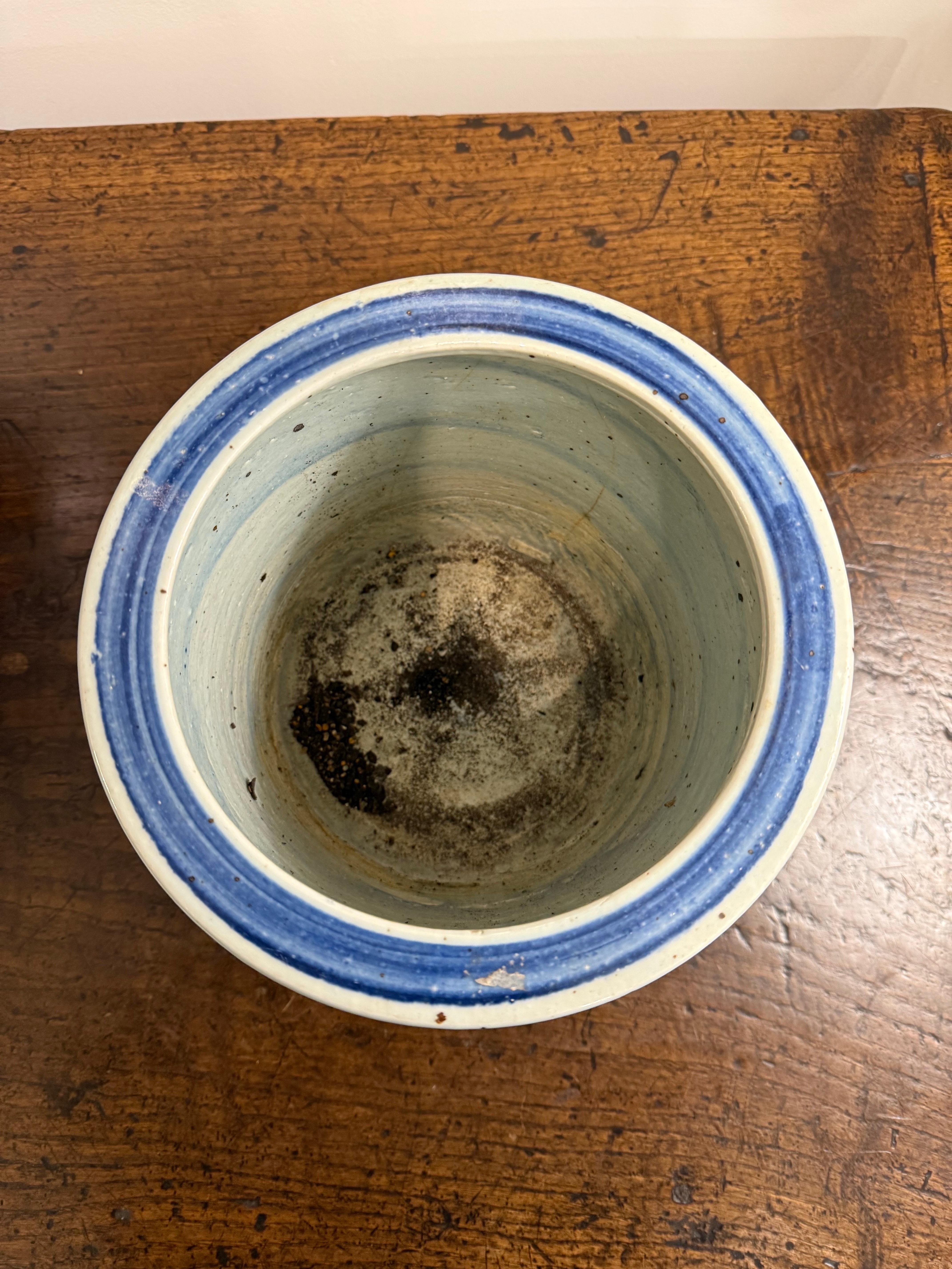 Céramique Jardinière Wucai en céramique chinoise, 19e siècle en vente