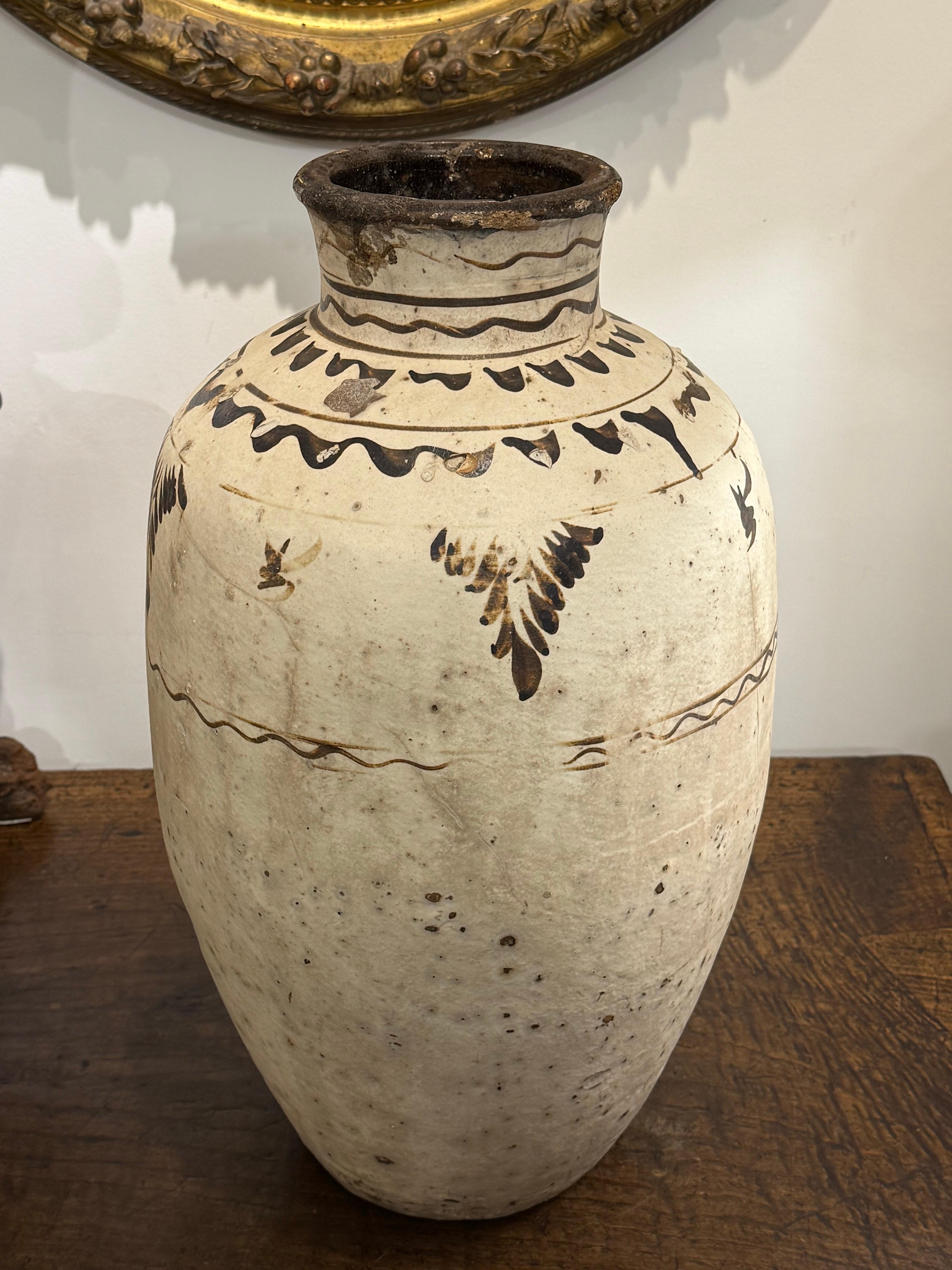 Vaso cinese in pietra di Cizhou, dinastia Ming, XVII secolo in vendita 5