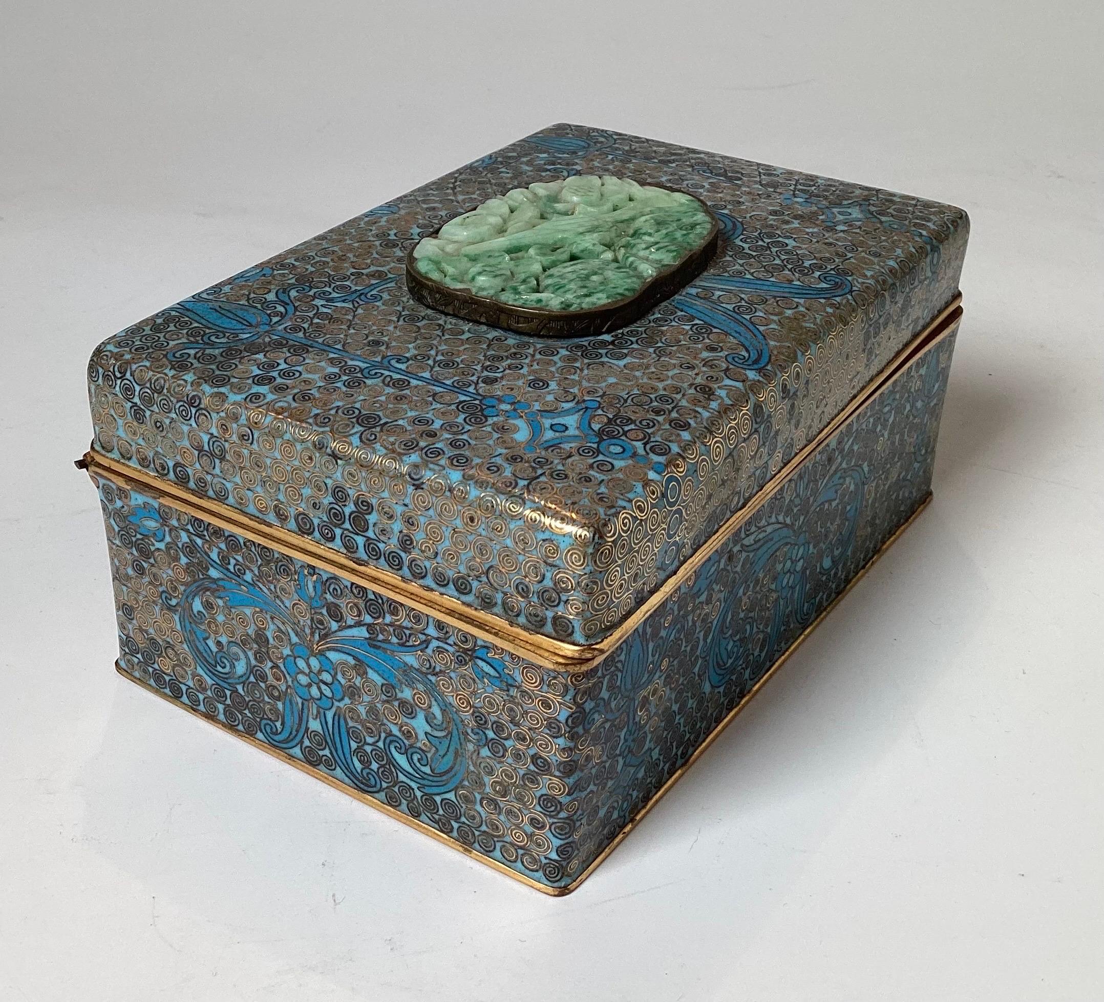 cloisonne box with lid