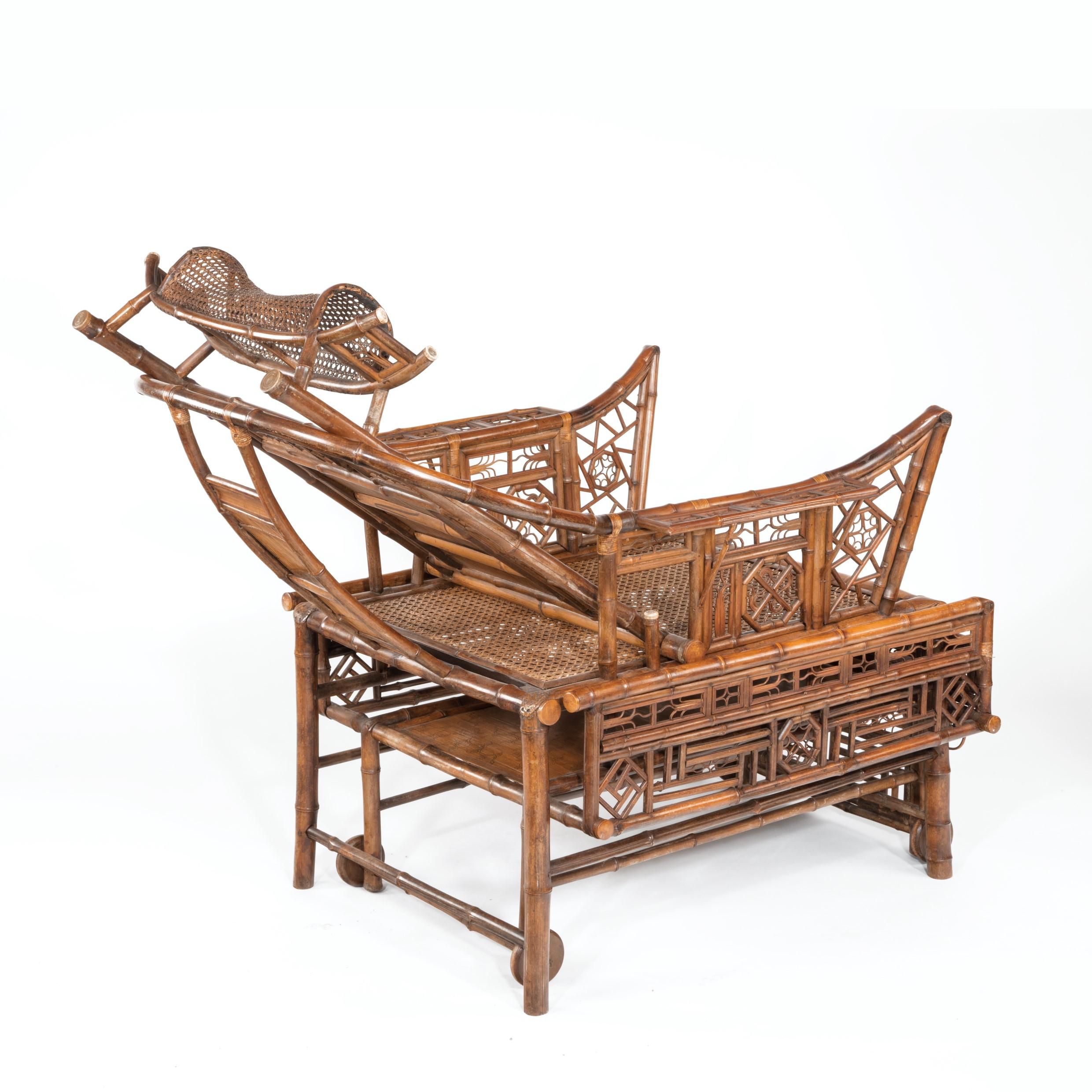 Cama de Día Ajustable de Bambú 