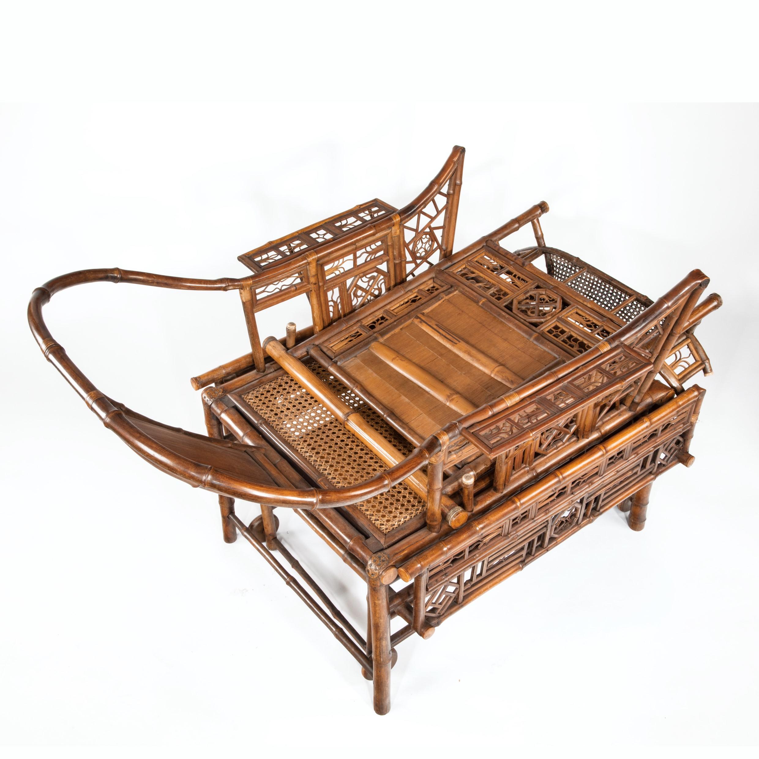 Chinese Export ‘Brighton Pavilion’ Bamboo Adjustable Day Bed For Sale 11