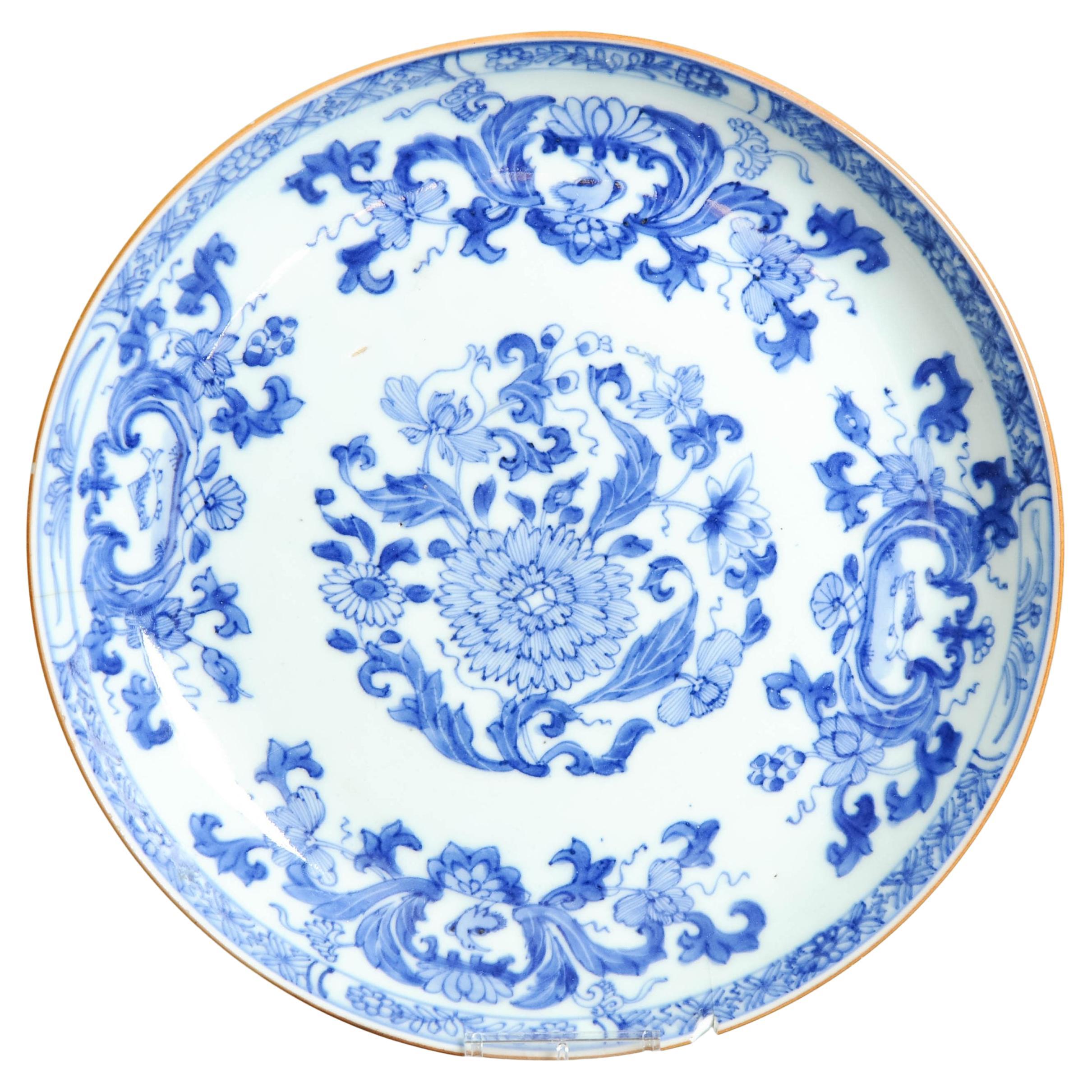 Chinesisches Export-Porzellan, blau-weißes Geschirr MADAME DE POMPADOUR, Qianlong-Zeit